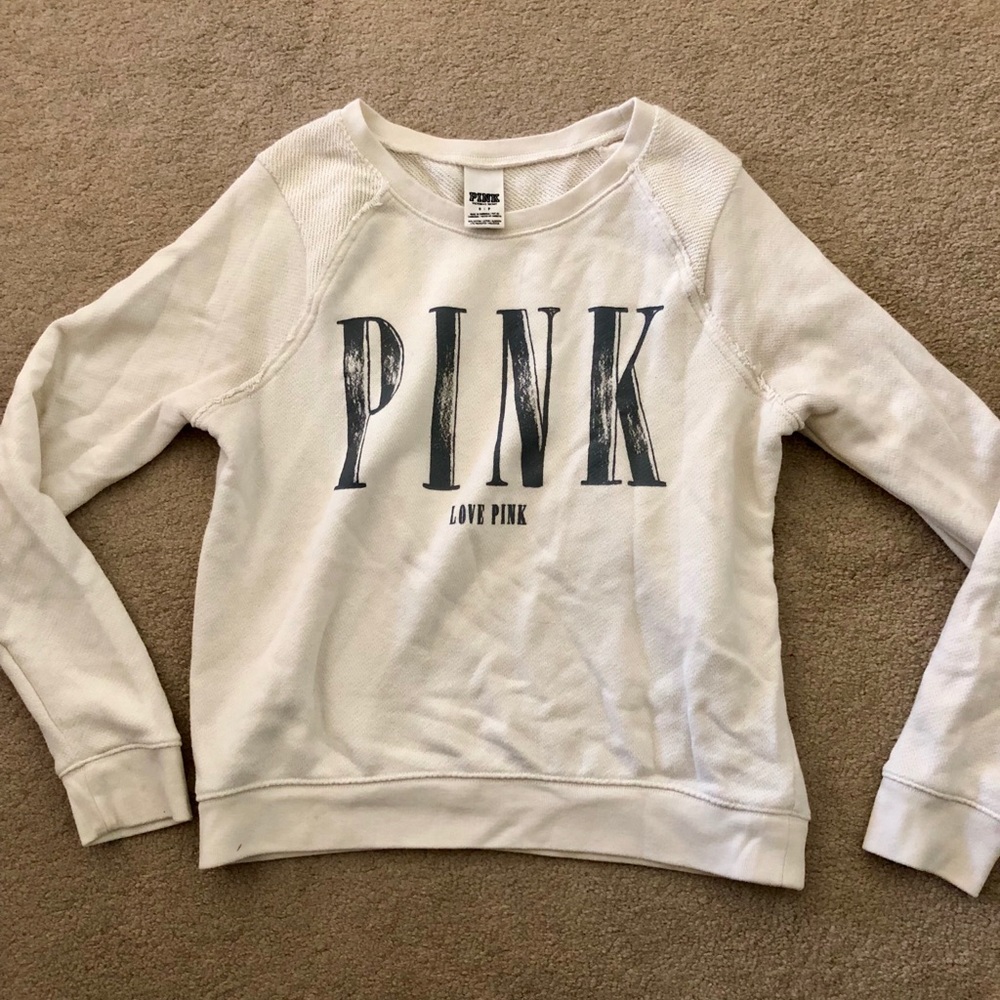 Cream-colored Sweatshirt from Pink